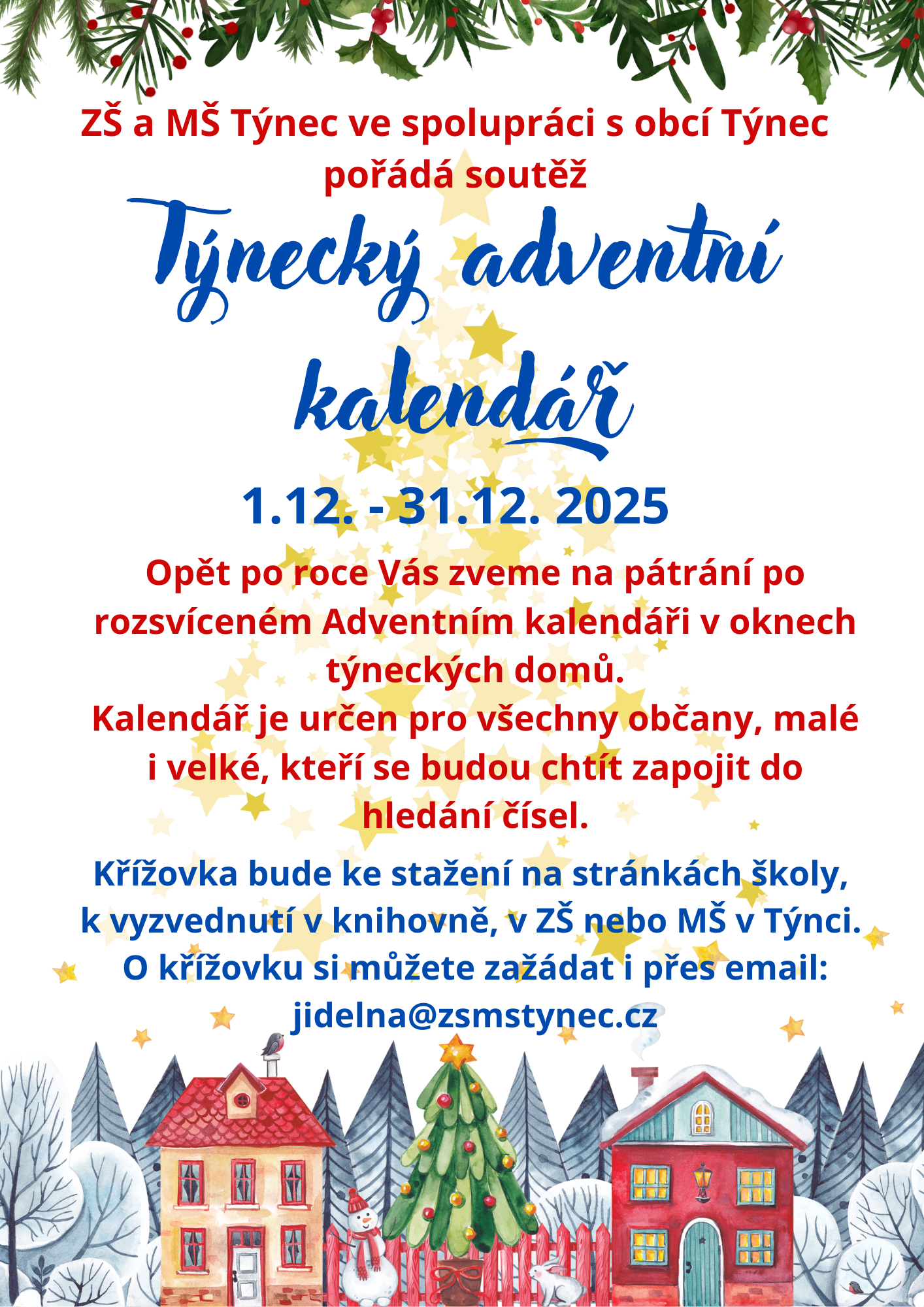 Týnecký adventní kalendář 2025 oprava